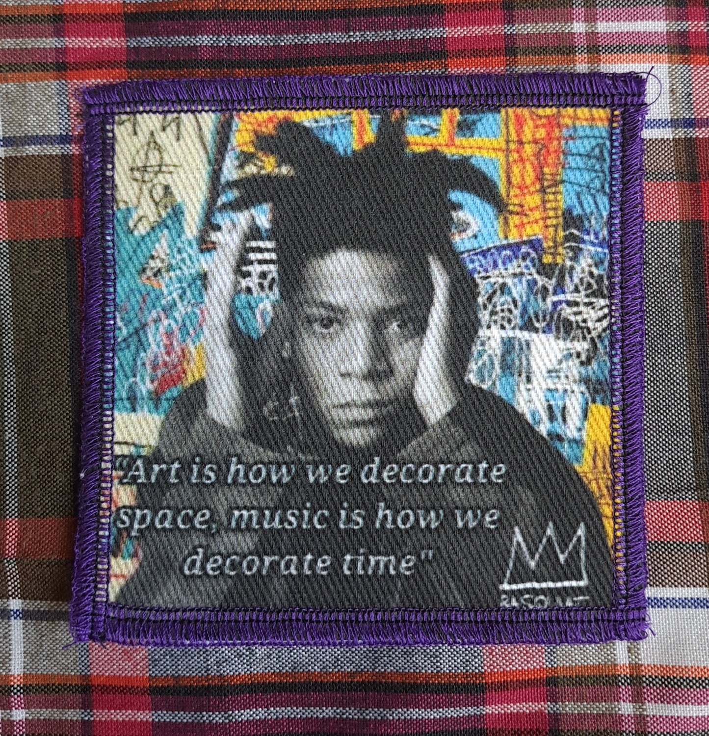 Basquiat patch, art