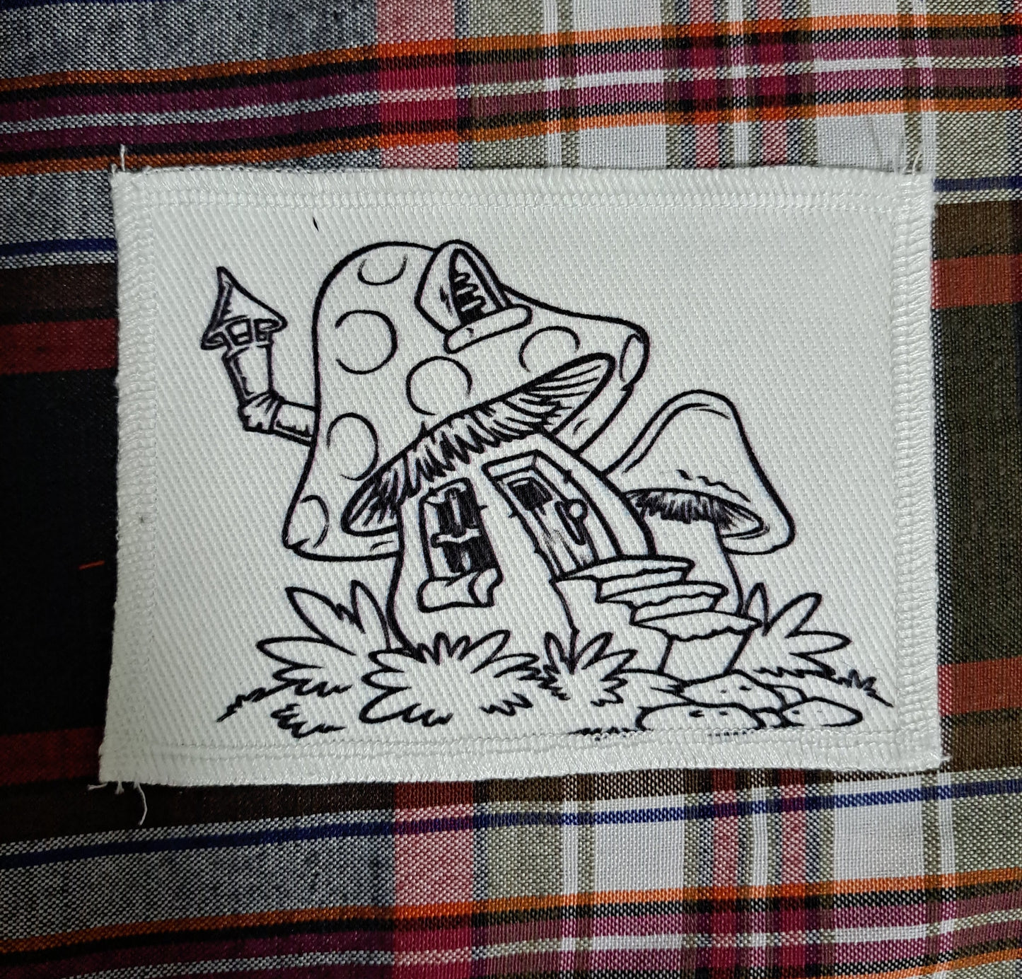 Smurf's coloring book patch, 80s cartoon