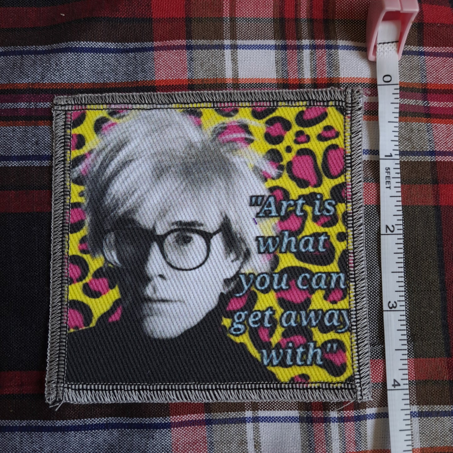 Andy Warhol patch, art