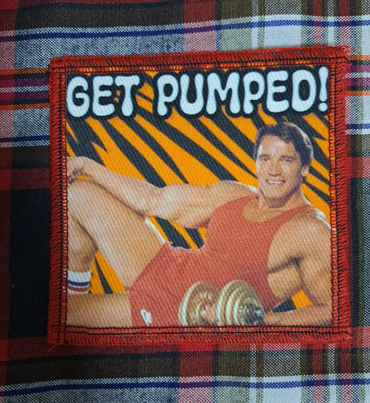 Get Pumped patch, Arnold Schwarzenegger