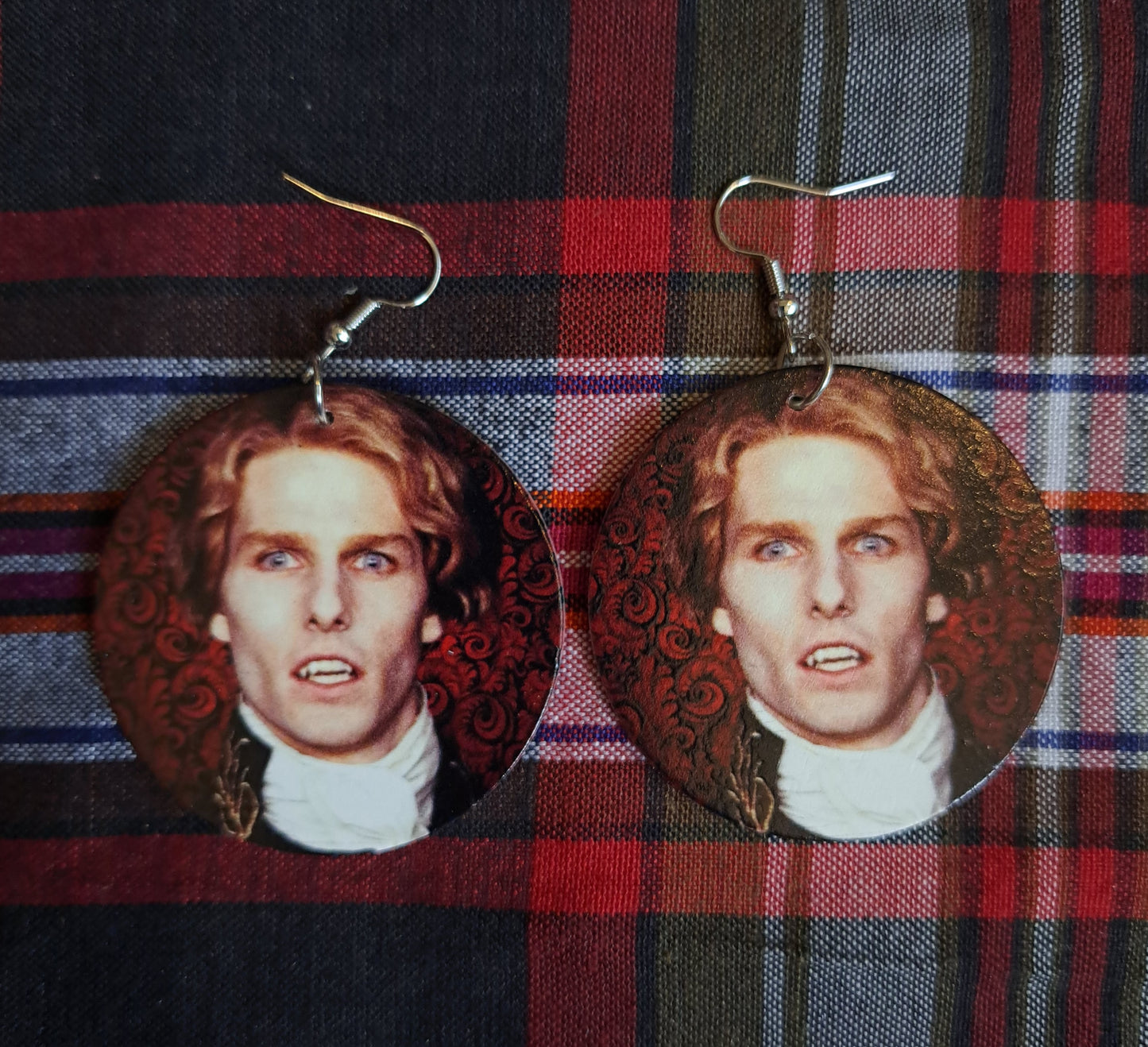 Lestat Earrings, Interview with a Vampire,  double sided, goth
