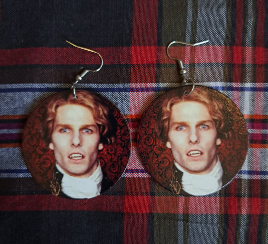 Lestat Earrings, Interview with a Vampire,  double sided, goth