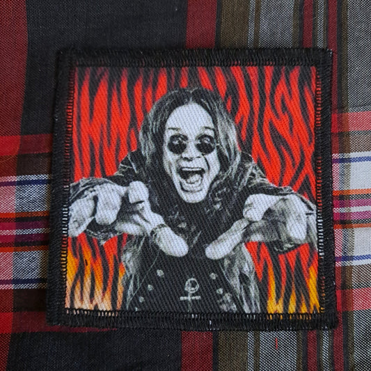 Ozzy patch, metal, goth