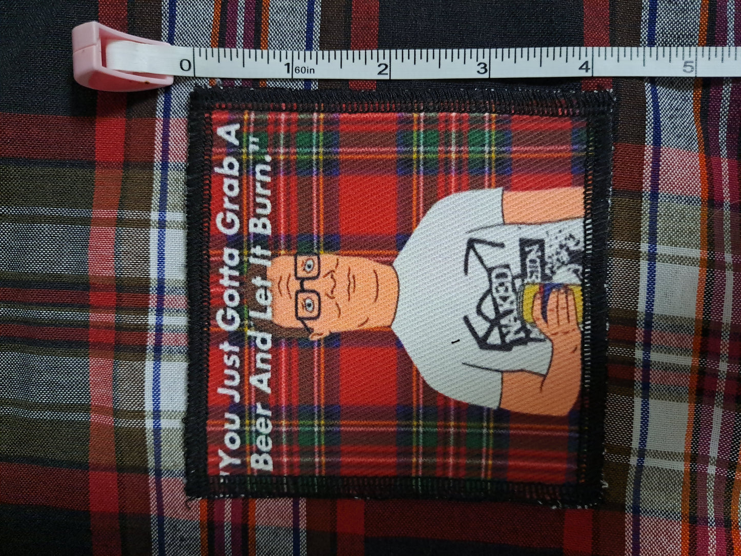 Hank Hill patch, King of the Hill, cartoon