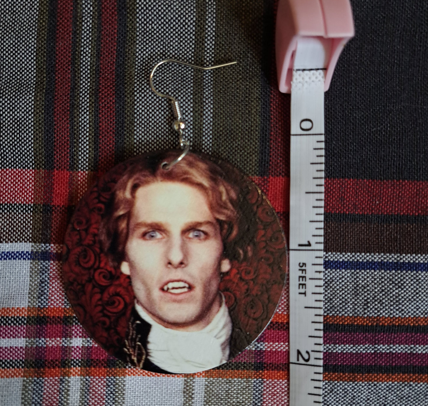 Lestat Earrings, Interview with a Vampire,  double sided, goth