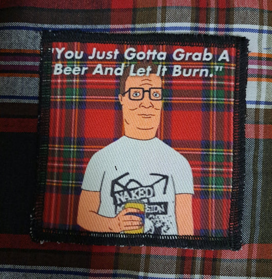 Hank Hill patch, King of the Hill, cartoon