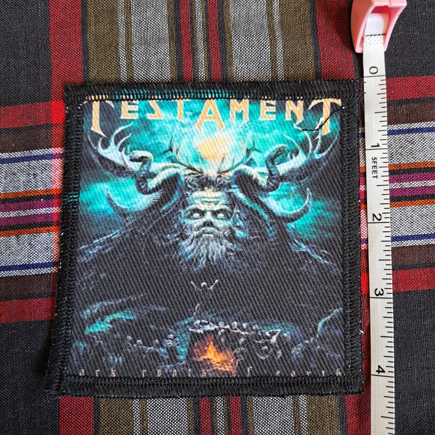 Testament patch, metal
