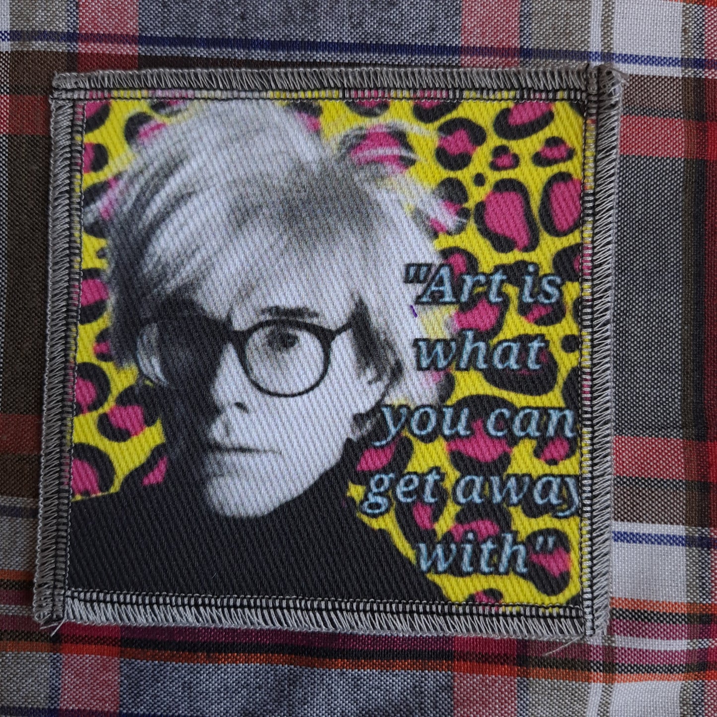 Andy Warhol patch, art