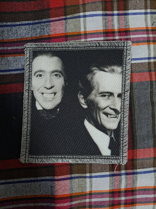 Christopher Lee and Peter Cushing patch, Horror Legends